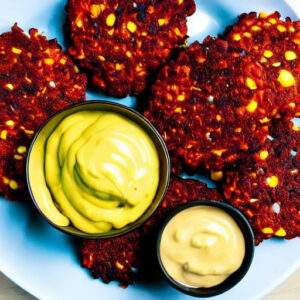 AI Driven Recipes Spicy Southwest Corn Fritters with Chipotle Aioli